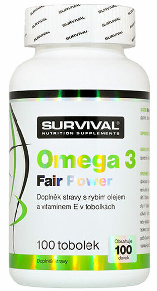 Survival Nutrition Omega 3 Fair Power 100 tobolek porovnat ceny