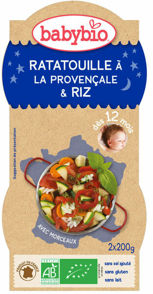 BABYBIO Ratatouille s rýží 2x200g porovnat ceny