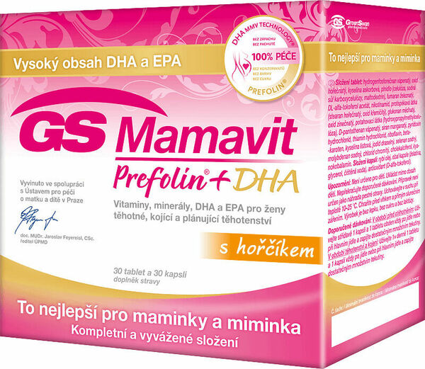 GS Mamavit Prefolin+DHA 30 tablet + 30 kapslí porovnat ceny