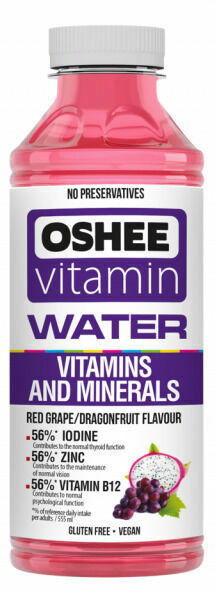 OSHEE Vitamínová voda minerály & vitamíny (hrozen-pitaya) 555ml porovnat ceny