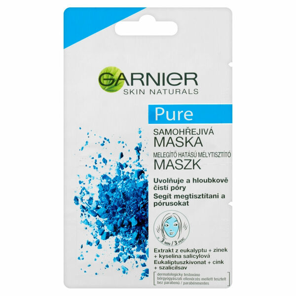 GARNIER Skin Naturals Pure Samohřejivá maska 2x6 ml porovnat ceny