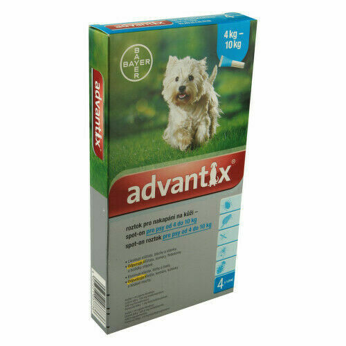 Advantix pro psy 4-10kg spot-on a.u.v.4x1ml porovnat ceny
