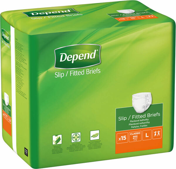DEPEND Slip inkontinenční kalhotky Classic L 15ks porovnat ceny