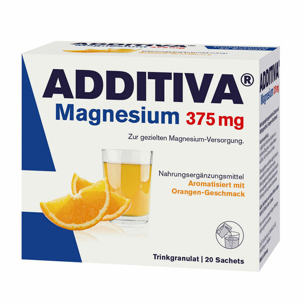 ADDITIVA Magnesium 375 mg nápoj pomeranč 20 sáčků porovnat ceny