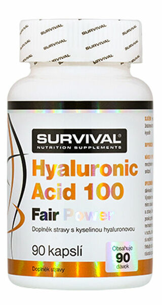 Survival Nutrition Hyaluronic Acid 100 Fair Power 90 kapslí porovnat ceny