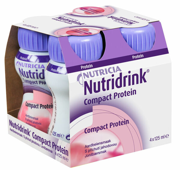 Nutridrink Compact Jahoda perorální roztok 4x125ml porovnat ceny