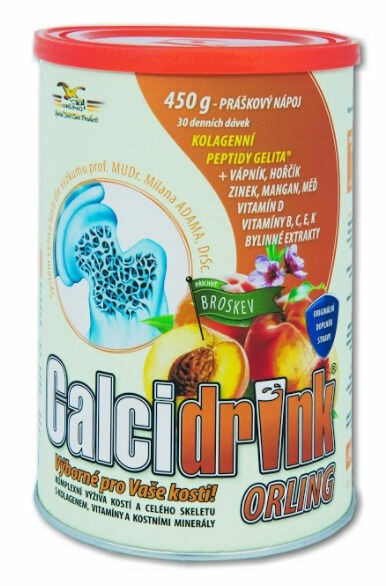 Calcidrink Nápoj broskev 450g porovnat ceny