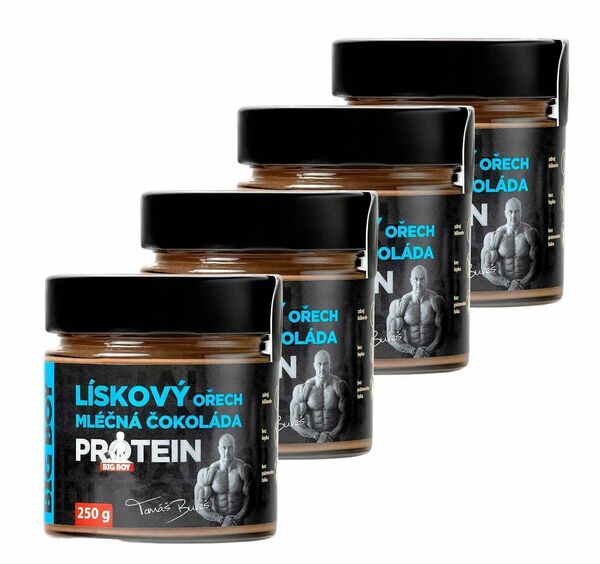 BIG BOY Lískoořechové máslo s mléčnou čokoládou 250g 3+1 porovnat ceny