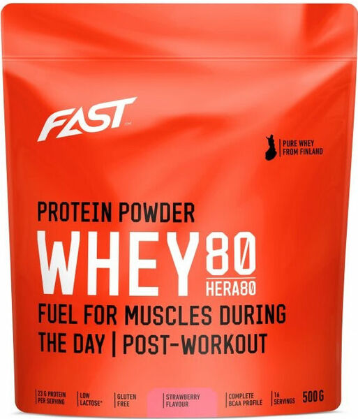 Fast Práškový Protein Hera 80 Jahoda 500g porovnat ceny