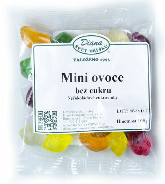 Diana Company Mini ovoce bez cukru 100g porovnat ceny