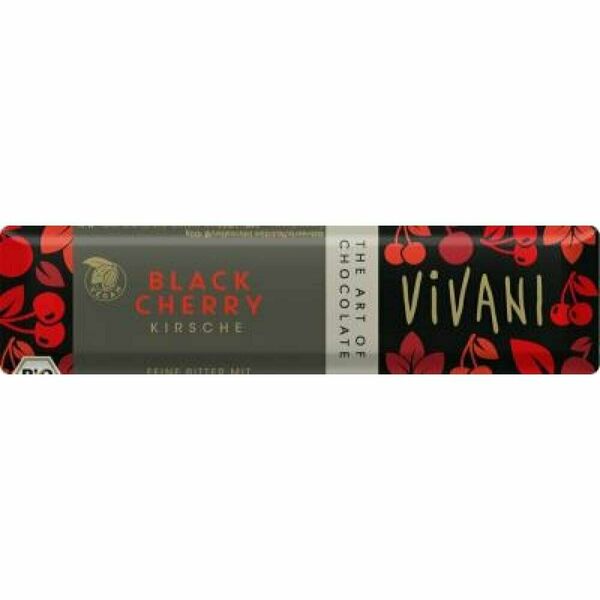 Čokoládová tyčinka hořká s višněmi VIVANI 35g - BIO porovnat ceny