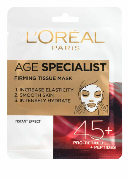 L'Oréal Paris  L´Oréal Paris Age Specialist 45+ zpevňující textilní maska porovnat ceny