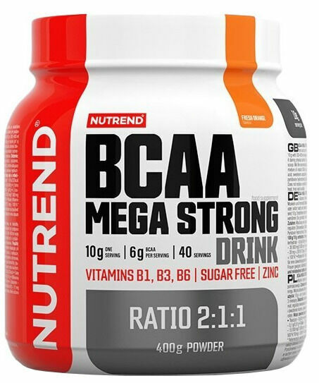 Nutrend BCAA Mega Strong Drink svěží pomeranč 400g porovnat ceny
