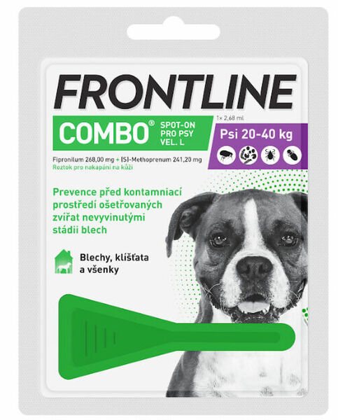 Frontline Combo Spot on Dog L 1x1 pipeta 2.68ml porovnat ceny