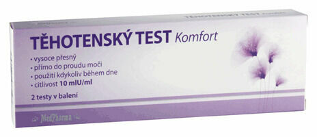 MedPharma Těhotenský test Komfort 10mlU/ml 2ks porovnat ceny
