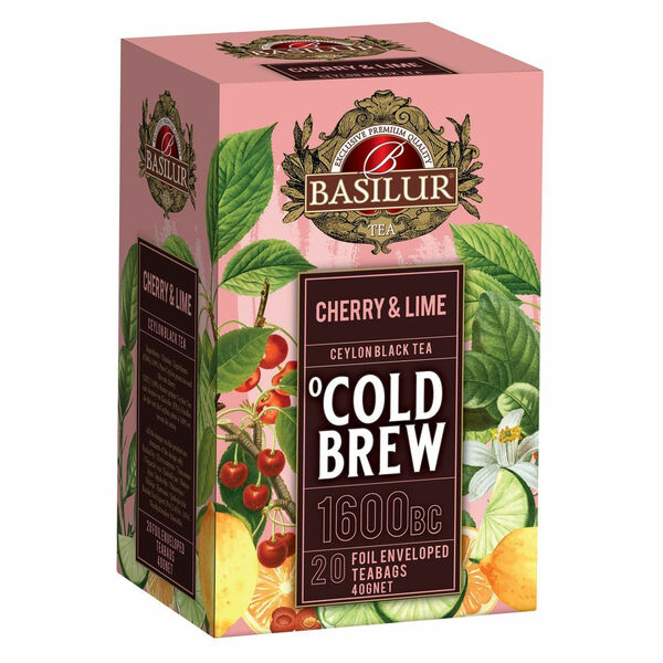BASILUR Cold Brew Cherry Lime ovocný čaj 20 sáčků porovnat ceny