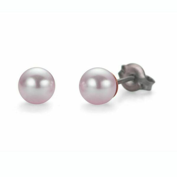 Náušnice Pearl Round Mini rosaline porovnat ceny