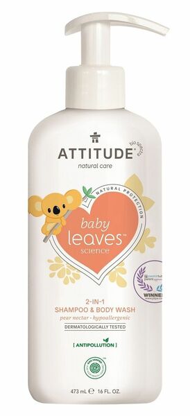 ATTITUDE Dětské tělové mýdlo a šampon (2v1) Baby leaves s vůní hruškové šťávy 473 ml porovnat ceny