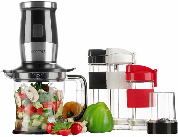 Concept Fresh&Nutri Černý smoothie mixér, chopper, mlýnek + 2 lahve 570ml+400ml porovnat ceny