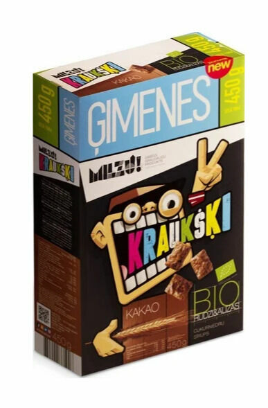 Milzu! BIO Cereální obdélníčky s kakaem 450g porovnat ceny