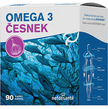 Nefdesanté Omega 3 česnek 90 kapslí porovnat ceny