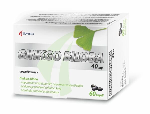 Noventis  Ginkgo Biloba 40mg 60 kapslí porovnat ceny