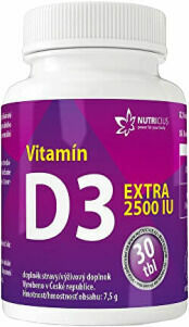 Nutricius Vitamín D3 EXTRA 2500 IU 30 tablet porovnat ceny