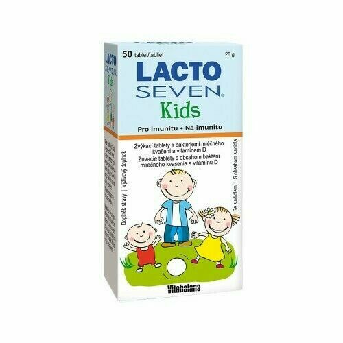 LactoSeven Kids tbl. 50 porovnat ceny