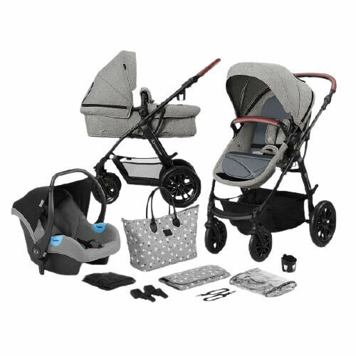 Kinderkraft Xmoov Kombinovaný kočárek 3v1 Grey porovnat ceny