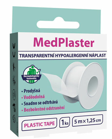 MedPlaster Náplast transparentní cívková 5mx1,25cm porovnat ceny