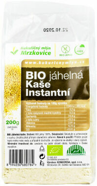 Kukuřičný mlýn Mrzkovice Jahelná kaše instantní BIO (natural) 200g porovnat ceny