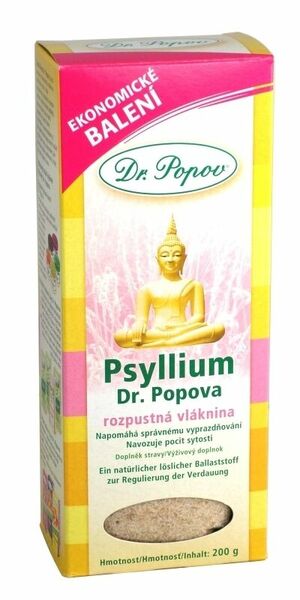 Dr.Popov Psyllium indická rozpustná vláknina 200g porovnat ceny