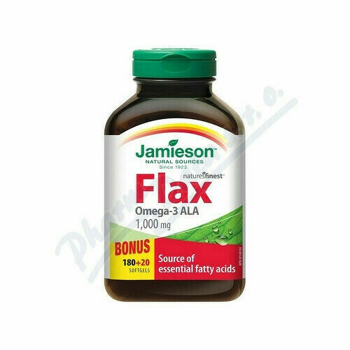 Jamieson Flax Omega-3 1 000mg lněný olej 200 kapslí porovnat ceny