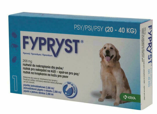 Fypryst 268 mg roztok pro nakapání na kůži – spot-on pro psy porovnat ceny