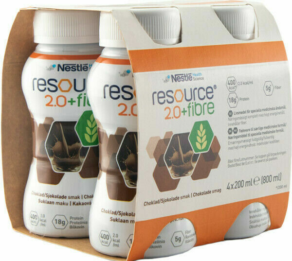Resource 2.0 kcal Fibre Čokoládový perorální roztok 4 x 200ml porovnat ceny