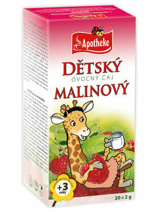 Apotheke Dětský ovocný čaj malinový 20x2g porovnat ceny