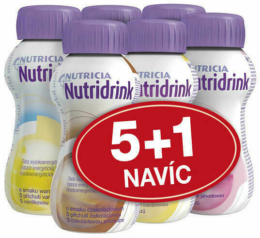 Nutridrink balíček 5+1 tekutá výživa 6x200ml porovnat ceny