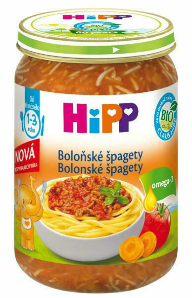 HIPP DĚTSKÉ MENU BIO Špagety v boloňské omáčce 250g porovnat ceny