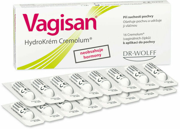 Vagisan HydroKrém Cremolum 16 čípků porovnat ceny