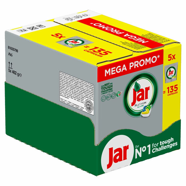 JAR Platinum tablety do myčky megabox 135 ks porovnat ceny