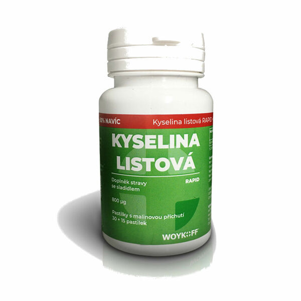 WOYKOFF Kyselina listová Rapid 30+15 pastilek porovnat ceny