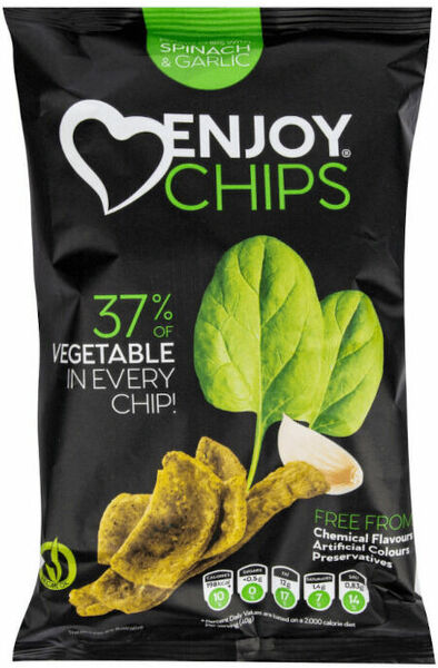 Enjoy Chips Špenát a česnek 40g porovnat ceny