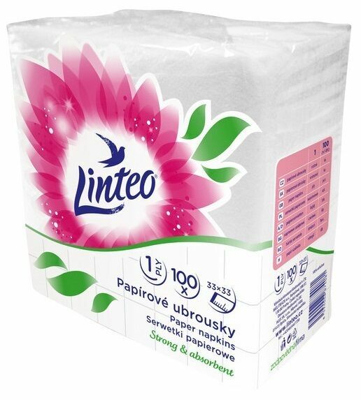 Ubrousky LINTEO 33x33 100ks porovnat ceny