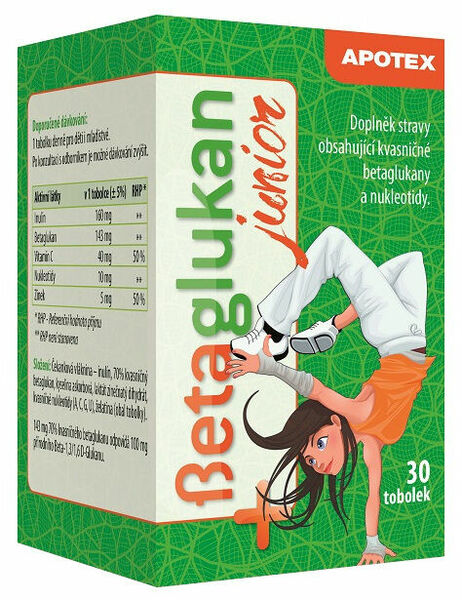 Betaglukan JUNIOR 100mg 30 tobolek porovnat ceny