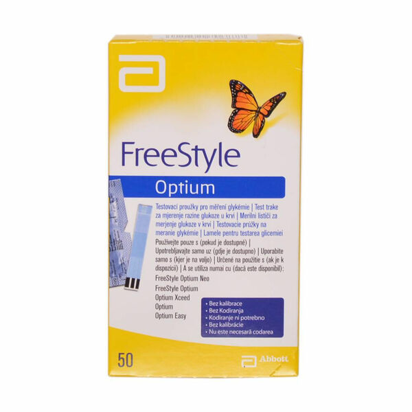 FREESTYLE Optium testovací proužky 50 kusů porovnat ceny