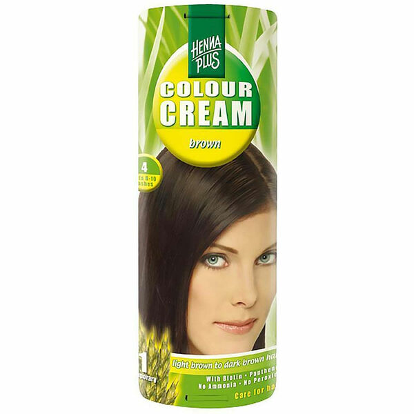 HENNA PLUS Přírodní barva na vlasy krémová HNĚDÁ 4 60 ml porovnat ceny