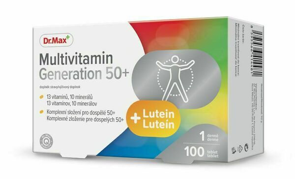 Dr.Max Multivitamin Generation 50+ 100 tablet porovnat ceny