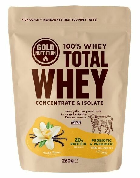 GoldNutrition Total Whey vanilka 260g porovnat ceny