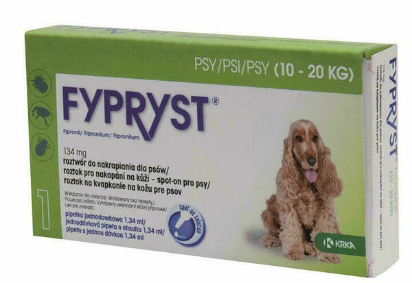 Fypryst 134 mg roztok pro nakapání na kůži – spot-on pro psy porovnat ceny