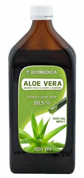 Biomedica Aloe vera přírodní šťáva 99.5% 500ml porovnat ceny